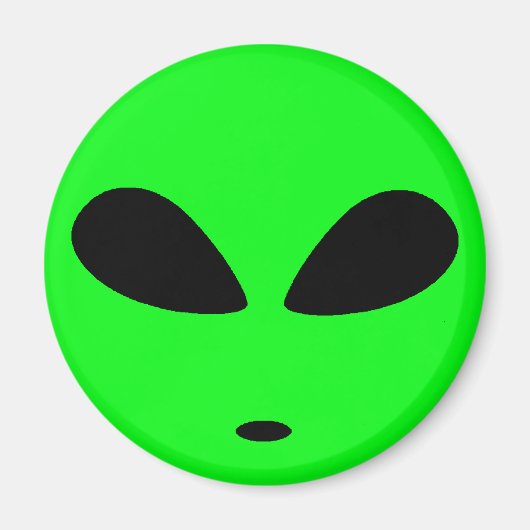 GREEN ALIEN HEAD MAGNEET (Voorkant)