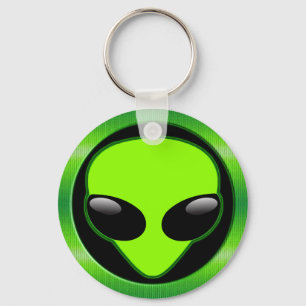 GREEN ALIEN HEAD SLEUTELHANGER