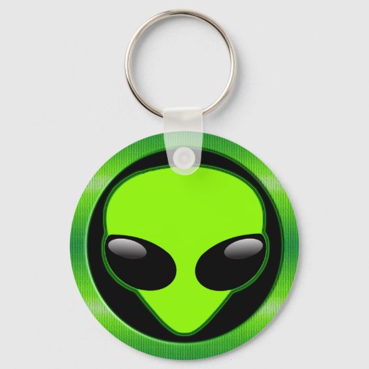 GREEN ALIEN HEAD SLEUTELHANGER (Voorkant)