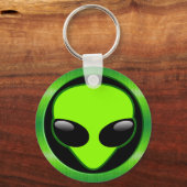 GREEN ALIEN HEAD SLEUTELHANGER (Voorkant)