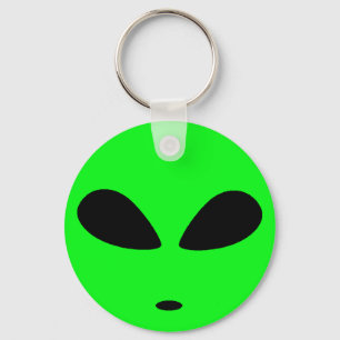 GREEN ALIEN HEAD SLEUTELHANGER