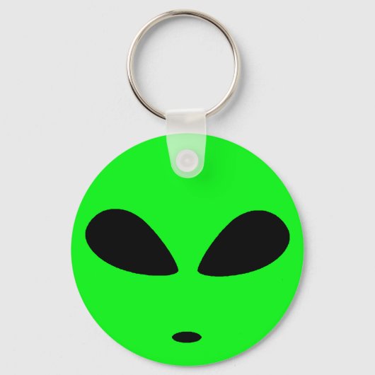 GREEN ALIEN HEAD SLEUTELHANGER (Voorkant)