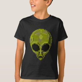 Green Alien Head T-Shirt