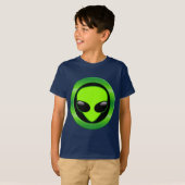 GREEN ALIEN HEAD T-SHIRT (Voorkant volledig)