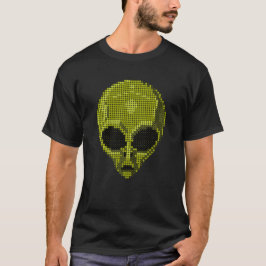Green Alien Head T-Shirt – futuristisch en kosmisc