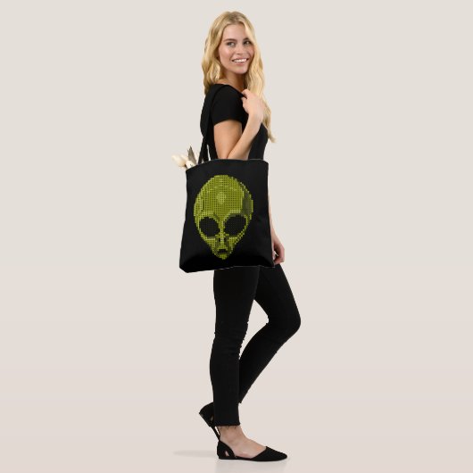Green Alien Head-Tas Tote Bag (Op model)