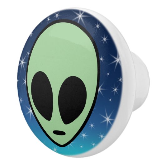 Green Alien Keramische Knop (Rechts)