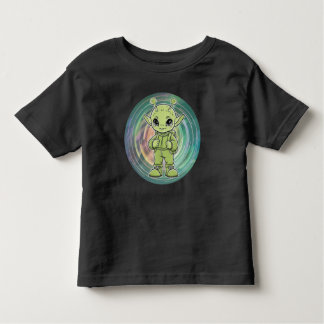 Green Alien Kinder Shirts