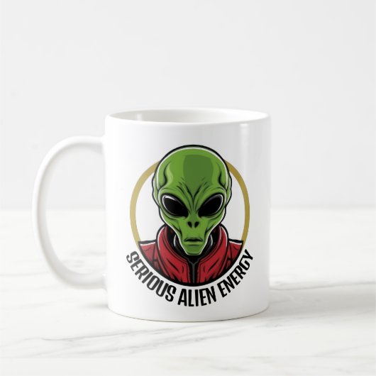 Green Alien Koffiemok (Links)
