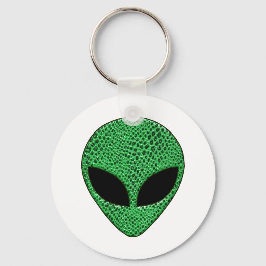 Green Alien Lizard Creature Sleutelhanger (Voorkant)