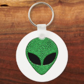 Green Alien Lizard Creature Sleutelhanger (Voorkant)