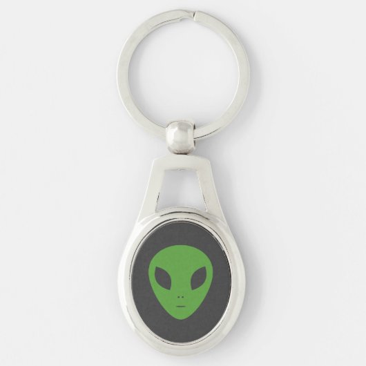 Green Alien Metal sleutelhanger (Voorkant)