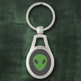 Green Alien Metal sleutelhanger