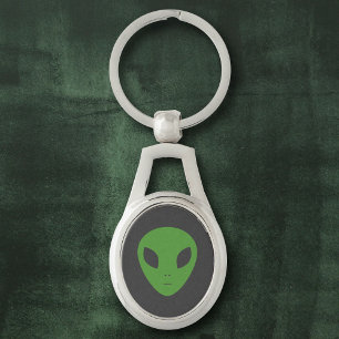 Green Alien Metal sleutelhanger