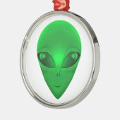 GREEN ALIEN METALEN ORNAMENT (Links)