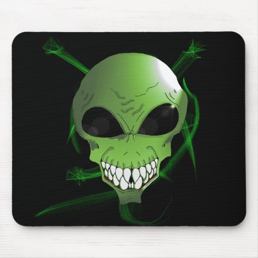 Green Alien Mousepad Muismat (Voorkant)