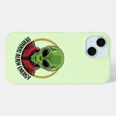 Green Alien Phone Case (Achterkant (horizontaal))