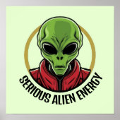 Green Alien Poster (Voorkant)