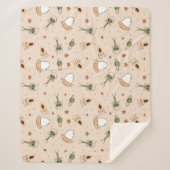 Green Alien Sherpa Deken (Voorkant)