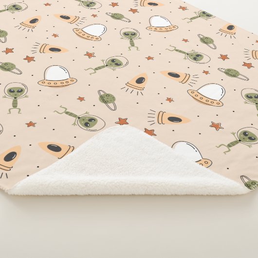 Green Alien Sherpa Deken (3/4)