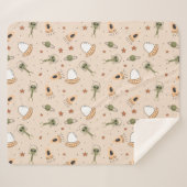 Green Alien Sherpa Deken (Voorkant (horizontaal))