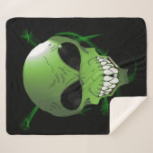 Green alien Sherpa deken (Voorkant (horizontaal))