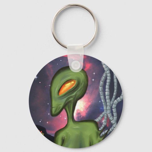 Green Alien Sleutelhanger (Voorkant)