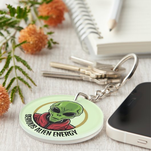 Green Alien Sleutelhanger (Voorkant Rechts)