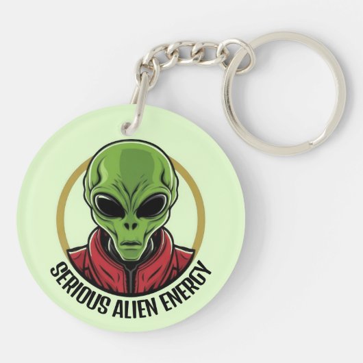 Green Alien Sleutelhanger (Achterkant)
