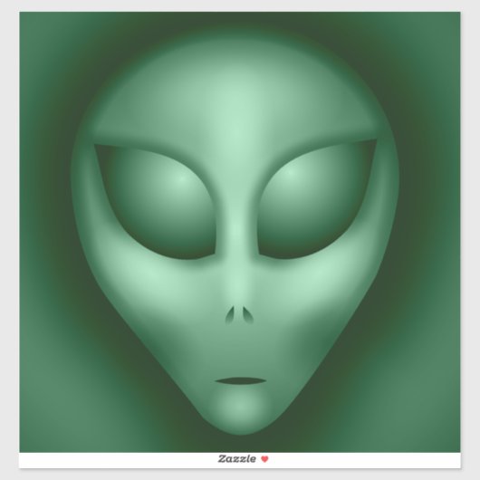 Green Alien Sticker (Vel)