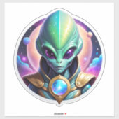 Green Alien Sticker (Vel)