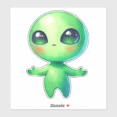 Green Alien Sticker (Vel)
