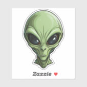 Green Alien Sticker (Vel)