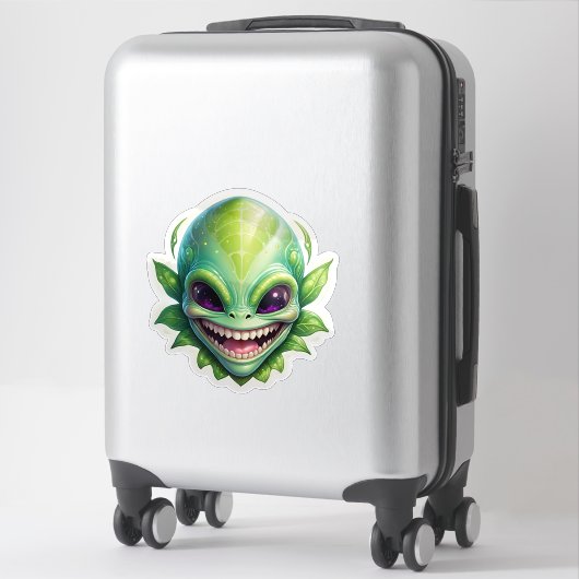 Green Alien Sticker (Koffer)