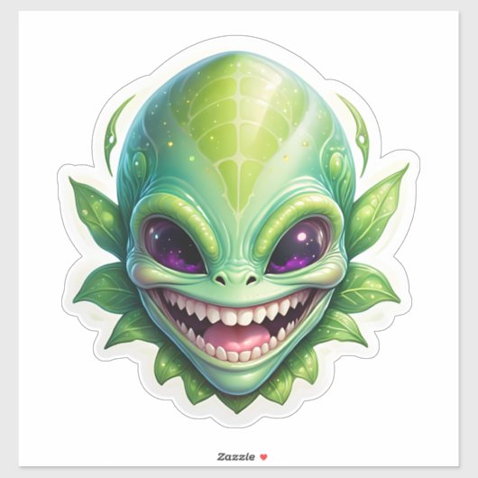Green Alien Sticker (Vel)