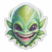 Green Alien Sticker (Voorkant)