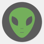 Green Alien Sticker (Voorkant)