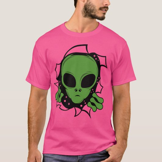 Green Alien T-shirt (Voorkant)