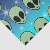 Green Alien Tissuepapier (Detail)