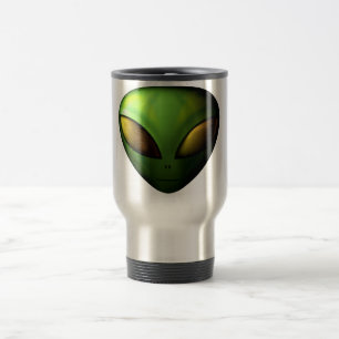 Green Alien Travel Mug Reisbeker