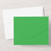 Green All In One Wedding Invitation – Bold Uitnodiging (Achterkant)