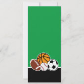 Green All Star Sport Ticket Birthday Foto Kaart (Achterkant)