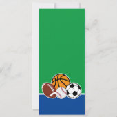 Green All Star Sport Ticket Birthday Foto Kaart (Achterkant)