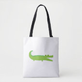 Green Alligator Canvas tas (Voorkant)