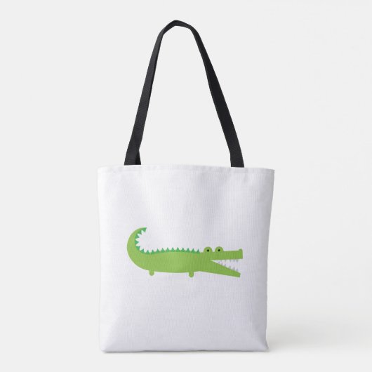 Green Alligator Canvas tas (Achterkant)