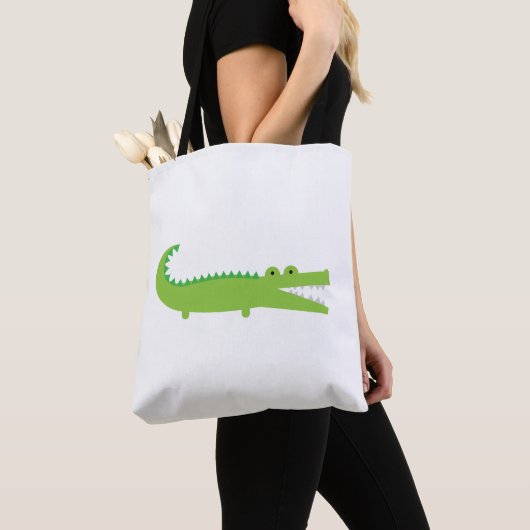 Green Alligator Canvas tas (Dichtbij)