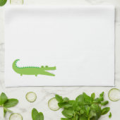 Green Alligator Kitchen Towel Theedoek (Gevouwen)