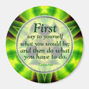 Green Aloe Identity Motivatie Magnet