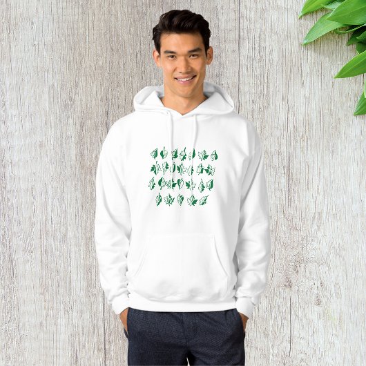 Green Alphabet Mannen Hoodie