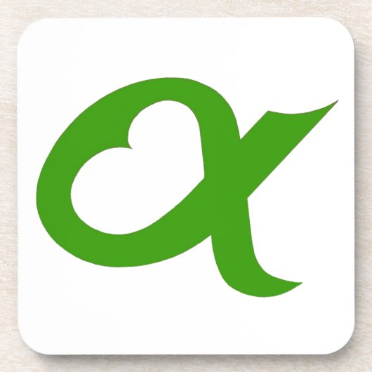 Green Alpheart Drankjes Onderzetter (Voorkant)